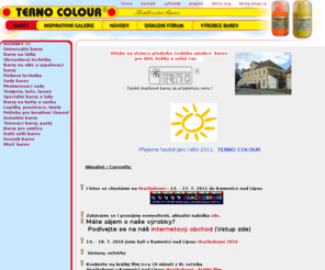 ternocolour.com: --= TERNO COLOUR =-- království barev, barvy z Vysočiny
diskuzní fórum o barvách z Vysočiny a barvách Terno colour, color  