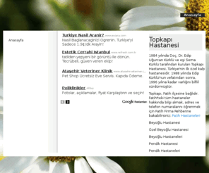 topkapihastanesi.com: Topkapı Hastanesi
Topkapı Hastanesi web sitesi.