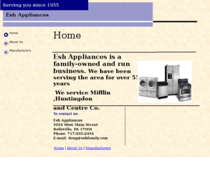 eshappliances.com: Esh Appliances
Esh Appliances Home Page