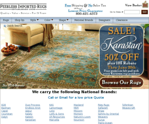 peerlessrugs.com: Area Rugs  Modern and Oriental Rugs  Peerless Imported Rugs
Find an area rug for your home with the large selection of oriental and modern area rugs from Peerless Imported Rugs. Save up to 50%!