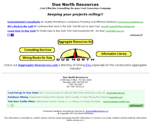 cyber-north.com: Due North Resources - Geological and Environmental Consulting
Geological Consulting for the Canadian Aggregate and Mining Industry