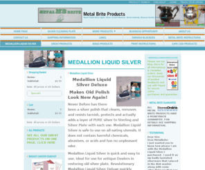 silverbriteproducts.com: Medallion Liquid Silver Polishes and Replates in One Easy Step
Medallion Liquid Silver replates worn silver plate as it polishes. Removes tarnish as it leaves a layer of pure silver