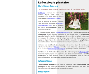 christiane-argeles.com: Christiane Argeles - Réflexologie plantaire
Chritiane Argeles, réflexologie plantaire