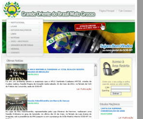gobmt.org.br: GOB - GRANDE ORIENTE DO BRASIL MATO GROSSO
Portal do GRANDE ORIENTE DO BRASIL MATO GROSSO
