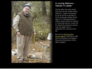 slieber.com: In Memorial of Steven Lieber
Website in memorial of Steven H Lieber