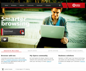 thegreenwebproject.org: Opera browser | Faster & safer internet | Free download
Opera offers free and easy to download Web browsers for computers, mobile phones and devices. Share our passion for technology, and download an Opera browser today.