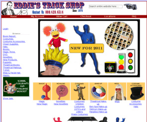 eddiestrickshop.com: Eddie's Trick Shop - Costumes, Accessories, Makeup, Novelties, Magic Tricks, Masks
