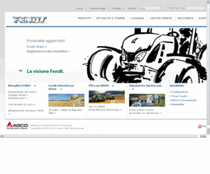 fendt.it: Benvenuto nel mondo Fendt - AGCO GmbH
Fendt ist eine führende Marke des Agco Konzerns.