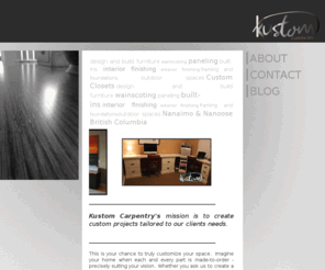 kustomcarpentry.ca: Kustom Carpentry
Home Page