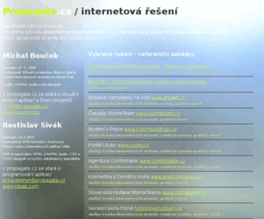 propagate.cz: Propagate.cz - internetová řešení
tvorba internetových stránek, internetová řešení a grafický design