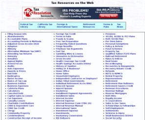 taxtopics.net: Tax Resources
An index of tax resources on the Internet.