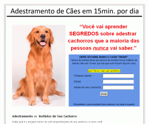 adestramentodecaes.com: Adestramento de CÃ£es que vocÃª mesmo faz em 15 min por dia
