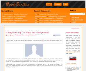 geekscribes.net: GeekScribes
At Geekscribes, we blog about technology, reviews and tricks that will help you in your day-to-day IT life.