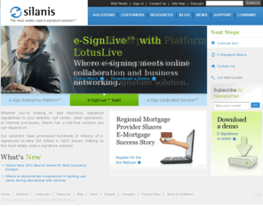 silanis.com: Silanis | Electronic Signature Solutions & Digital Signature Software
Silanis Technology Inc. is the world leading provider of electronic signature and digital signature software. Find out about our solutions here.