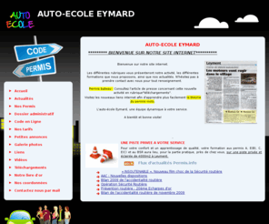 auto-ecole-eymard.com: Accueil - Auto-école Eymard
Accueil Ecole de conduite, auto-école, bateau-école