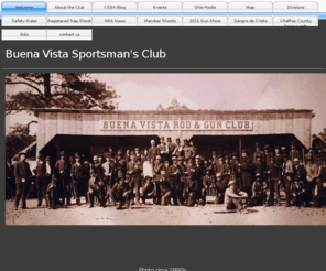 buenavistasportsmansclub.org: Welcome to Buena Vista Sportsman's Club
buena; vista; colorado; sportsmans; club; chaffee; county; colorado; shooting ; range; trap; rifle; pistol