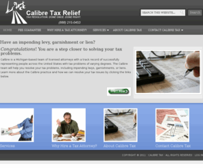 calibretax.com: Calibre Tax Relief — TAX RESOLUTION. DONE ONCE. DONE RIGHT.
TAX RESOLUTION. DONE ONCE. DONE RIGHT.