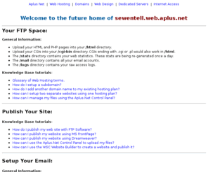 sewentell.com: Aplus.Net Web Hosting - Website Hosting, Domains, Web Site Design
Website Hosting, Web Hosting, Web Design, Hosting Control Panel, Domain names, Internet Access, Internet Services, Dedicated Servers, cheap web hosting service,free email address