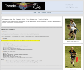 steelersflagfootball.com: Steelers Flag Football - Tooele NFL Flag - Tooele, UT
Tooele NFL Flag - Steelers Flag team information