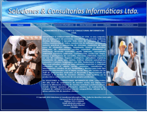 solyconinfo.com: Soluciones y Consultorías Informáticas Ltda.
Somos proveedores y comercializadores de soluciones informáticas para empresas de los sectores de salud, servicios públicos, secretarias de hacienda, alcaldías, gobernaciones  y  para el sector académico (colegios, corporaciones, instituciones y universidades).