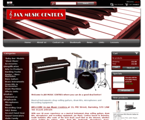 newmusicalinstruments.net: Jax Music Centres - Musical Instruments Shop in Barnsley South Yorkshire Selling Guitars, Drum Kits and Microphones
Our musical instruments shop in Barnsley, South Yorkshire has been established for over 40 years selling top quality guitars, drum kits, microphones and accessories.