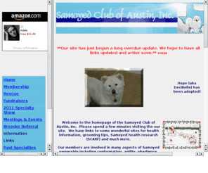 scaustin.org: Samoyed Club of Austin, Inc.
