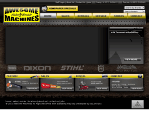 awesomemachines.net: Awesome Machines - Sales & Rentals - Homepage
