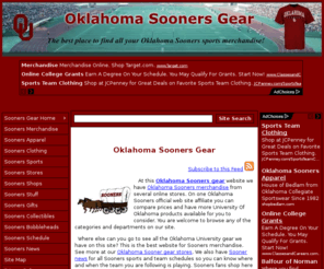 oklahoma-sooners-gear.com: Oklahoma Sooners Gear Store | Cheap Oklahoma Sooners Merchandise Website | OU University Of  Oklahoma Sooner Fan Gear
Cheap Oklahoma Sooners gear and OU Oklahoma Sooners merchandise sports wear. University of Oklahoma Sooners gear for basketball, football, baseball and Womens basketball teams.