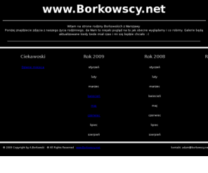 borkowscy.net: www.Borkowscy.net - strona rodziny Borkowskich
