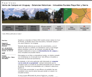 ventadecamposuruguay.com: Venta de Campos Uruguay
Inmobiliaria vende campos ganaderos agricolas en Uruguay Paraguay Argentina, venta de Estancias