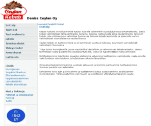 ceylankebab.com: index
Deniss Ceylan Oy Index Fi