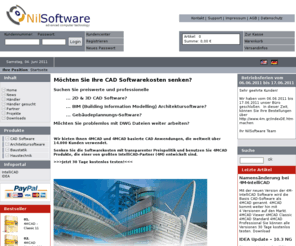 nilsoftware.com: NilSoftware - Onlineshop: CAD, IntelliCAD, HVAC,Architectural Design, Elektro Installation design  - NilSoftware - CAD Software LÃ¶sungen
Building Construction Industry (Architectural Design, Structural Analysis of RC and STEEL constructions, Building Services Design, Mechanical HVAC design, Electrical Engineering etc), as well as a wider range of specific needs of engineers, architects, designers and drafters 