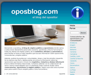 oposblog.com: Oposiciones 2011 Convocatorias de oposiciones y empleo público. El blog de las oposiciones - www.oposblog.com
Oposiciones