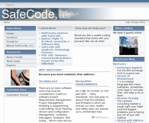 safecodellc.net: SafeCode - Software Done Safer
SafeCode, LLC: Products and Services for High-Integrity & Safety-Critical Systems.