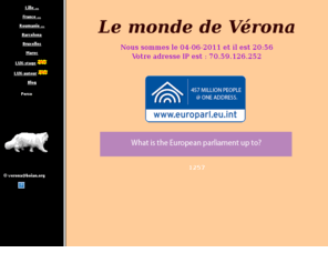 boian.org: Verdana's website
Verona Boian tests the problems of Internet, by creating
an interface over countries for her family and friends, a link between Lille and Craiova