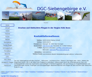 dgc-siebengebirge.com: Drachen und Gleitschirm fliegen in der Region Köln Bonn
Internetseiten des Drachen und Gleitschirm Club Siebengebirge e.V.