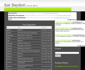 fiatbayileri.com: fiat Bayileri

- fiatbayileri
fiat Bayileri sitesi websitesi fiatbayileri.com.tr