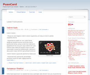 puancard.com: Müşteri Puan Kart Sistemi
Müşteri Puan Kart Sistemi