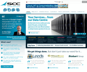 scc.co.uk: SCC - Europe's Largest Independent IT Group
Key Facts

    No. 1 in Europe
    Delivering immediate ROI
    36 year track record
    £2.25 billion turnover
    5 European Countries
    80 European Cities
    Global Partner Network
    Supporting 5 million users
