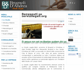 servizilegali.org: Brugnoli & D'Andrea
Servizi Legali ,  il tuo portale di consulenza giuridica e servizi al cittadino, avvocato online