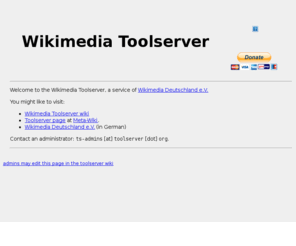 toolserver.org: Toolserver:Homepage
