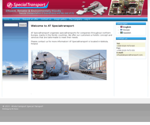 atspecialtransport.com: AT Special Transport | Special and customized transports in Scandinavia and Europe
