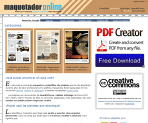 maquetador-online.net: Plantillas y maquetas gratuitas InDesign-QuarkXPress
Plantillas para páginas de revistas, periódicos, catálogos, etc... gratis para descargar - Diseño y maquetación de publicaciones impresas