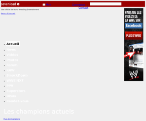wwe.fr: WWE - Wrestling - Site officiel français - powered by sevenload
Le site officiel de World Wrestling Entertainment: résultats actuels, infos, vidéos, photos et communauté pour la France, la Belgique et le Luxembourg.