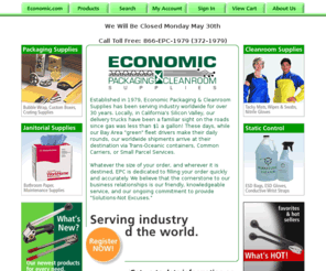 esdgloves.com: Cleanroom Supplies, Packaging Supplies, Janitorial Supplies
Established in 1979, Economic Packaging & Cleanroom Supplies has been serving the clean room industry worldwide california cleanroom supplies, class 10 cleanroom supplies , cleanroom supplies class 100, cleanroom supplies class 1000, class 10 cleanroom supplies, 
