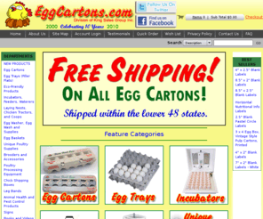 fillerflats.com: Egg Cartons at a Discount, Egg Trays, Egg Boxes, Poultry Supplies
Egg Cartons.com is the source for all of your egg cartons and poultry supplies. We offer free shipping on all eggcartons. We are a discount supplier of Egg Cartons. We carry a variety of products for all your egg packaging needs,Egg Boxes, Egg Trays, Egg Filler flats,egg case, egg cases, egg boxes, egg crates, pulp egg cartons, egg trays.
