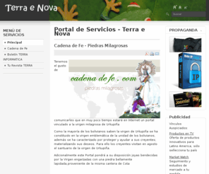 terraenova.com: Portal de Servicios - Terra e Nova
Portal Terra e Nova - ponemos a tu disposición servicio inmobiliario, boletín informático, revista, noticias e información. todo ello en un Portal y varios sitios Intenet con un motor dinámico y un sistema de administración de contenidos.