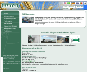 biogasmixer.com: Biogas - Industrie - Agrar / Suma Rührtechnik GmbH
Suma Rührtechnik GmbH - Rührwerke und Mixer für Biogas und Gülle - Biogasrührwerk - Güllerührwerk