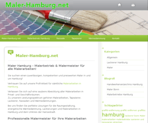 maler-hamburg.net: Maler Hamburg - Top Malerbetriebe, Malermeister aus Hamburg
Maler Hamburg bietet die Top-Maler aus Hamburg sowie Lackierer, Tapezierer und Malerbetriebe für sämtliche Malerarbeiten