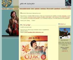 pierreschryer.com: Pierre Schryer - Fiddle Music
Pierre Schryer fiddle music